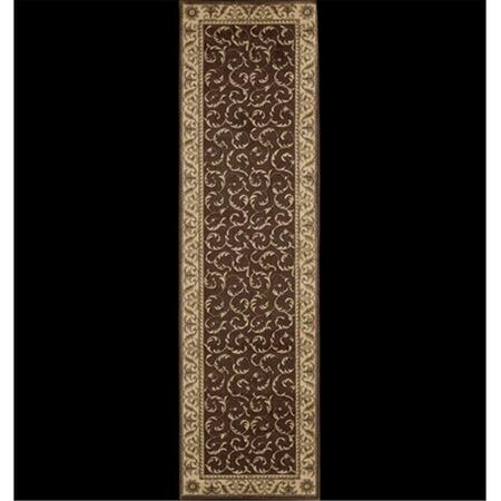 NOURISON Somerset Area Rug Collection Brown 2 ft x 5 ft 9 in. Runner 99446047816